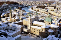 Tur de oras Salzburg pentru a vizita Palatul Mirabell, gradinile Mirabell, Domul din Salzburg, Residenz, Cetatea din Salzburg, casa in care s-a nascut Mozart, etc.