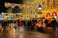 Ne intoarcem la Belgrad si ne petrecem seara in atmosfera de iarna din zona boema Skadarlija sau din Trg Republike