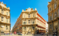 Tur de oras Palermo: Piata Quattro Canti, Palatul Municipal,