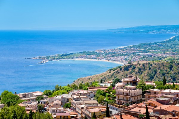 Suntem in Taormina (centru inscris in patrimoniul UNESCO),